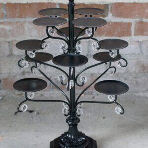 CUPCAKE STAND BLACK HOLDS 12